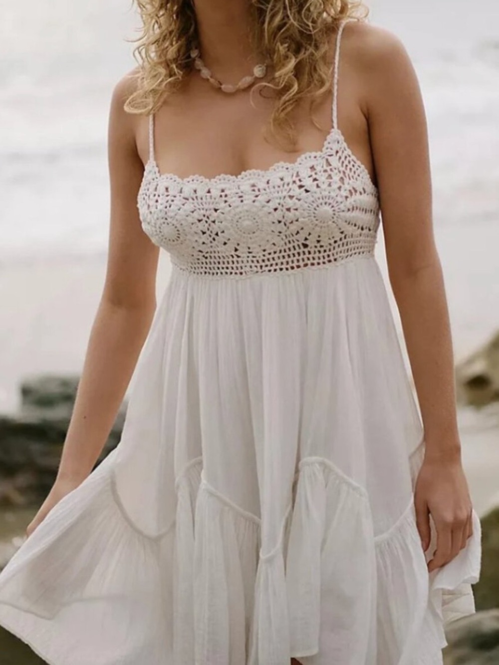 NWT FREE PEOPLE SANDOLL Cotton mini Dress 
Color Clean Ivory
size small
SOLD OUT